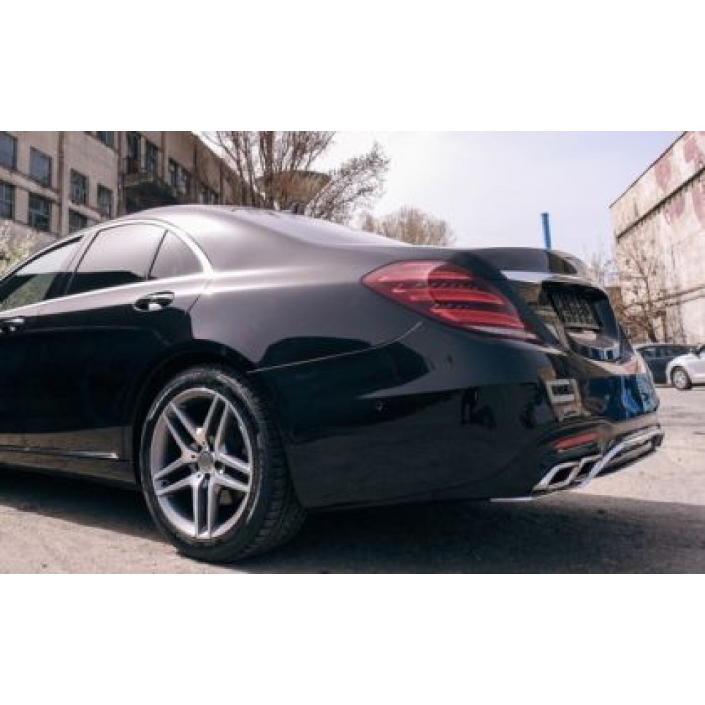 Боди Кит пакет за Mercedes W222 S-Class (2013-2020) - AMG S63 design пакет с накрайници