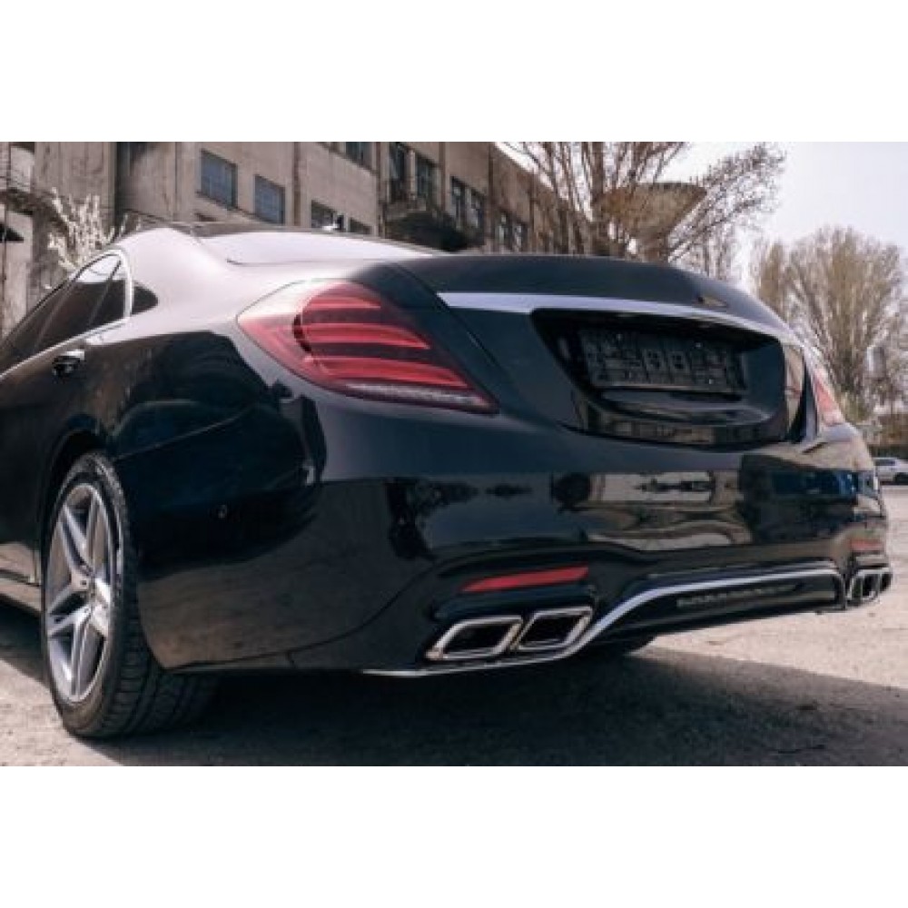Боди Кит пакет за Mercedes W222 S-Class (2013-2020) - AMG S63 design пакет с накрайници