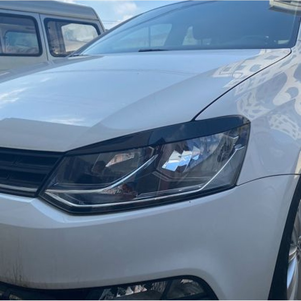 Вежди за фарове Volkswagen Polo (2011-2017)  - черен гланц