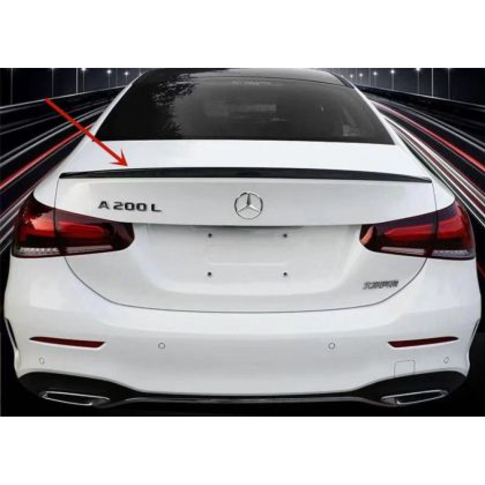 Спойлер за багажник Mercedes W177 A-Class (2019+) Sedan - AMG - черен гланц