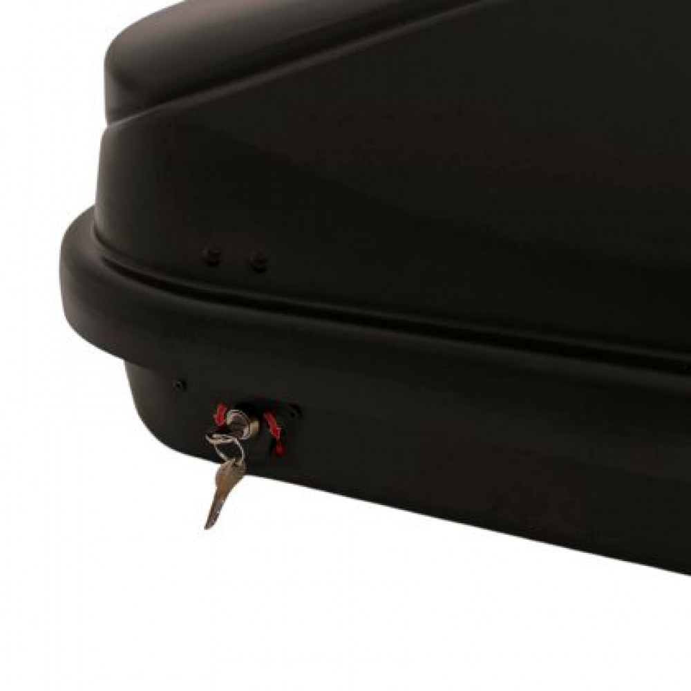 Автобокс Junior Easy 132x78x36cm с 85 mm крепежи, с ключ, 320 литра - черен