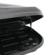 Автобокс Junior Altro 140x90x38cm с 70 mm крепежи, с едностранно отваряне с ключ, 370 литра - черен гланц