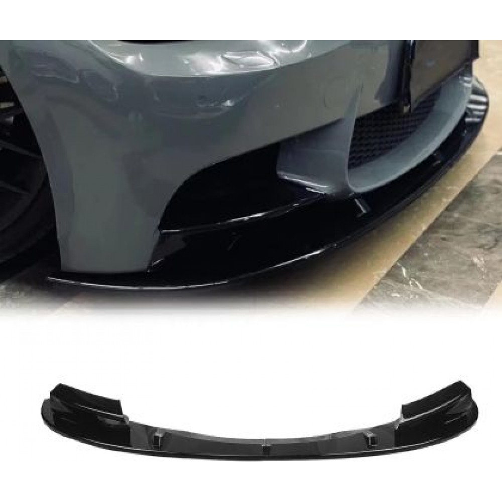 Добавка предна броня за BMW E90 M3 дизайн - черен гланц