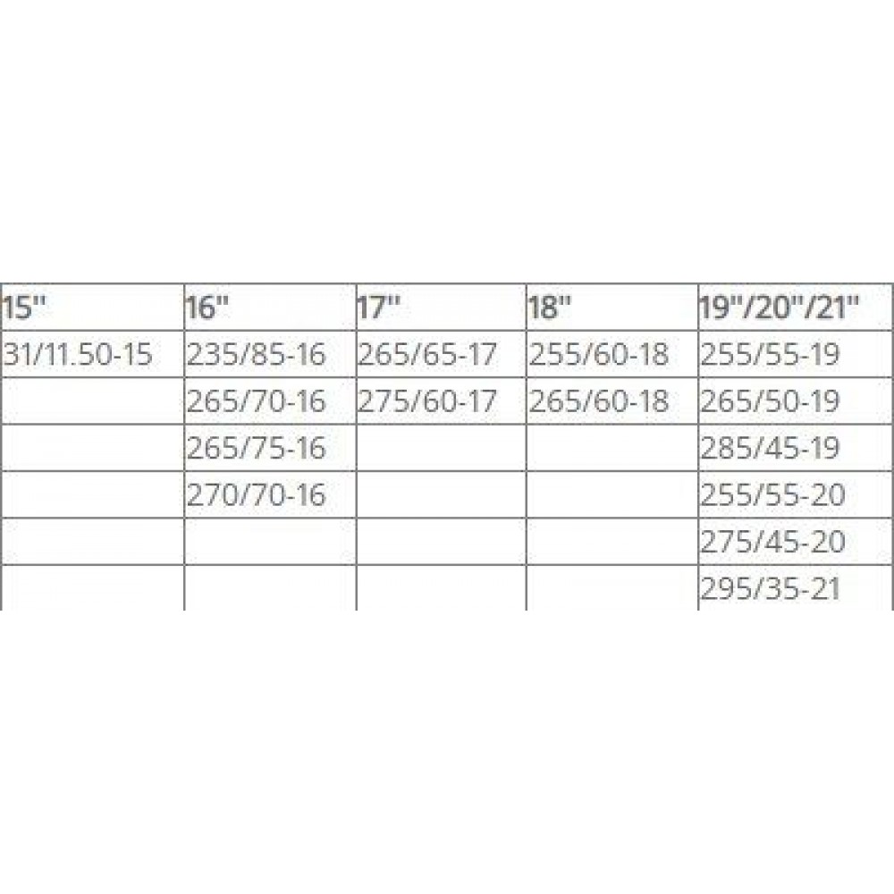 Метални вериги за сняг за джип, бус, SUV, кемпер - размер 265 за 15   , 16