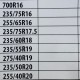 Метални вериги за сняг за джип, бус, SUV, кемпер - размер 260 за 16