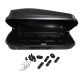Автобокс Junior Easy 132x78x36cm с 85 mm крепежи, с ключ, 320 литра - черен гланц