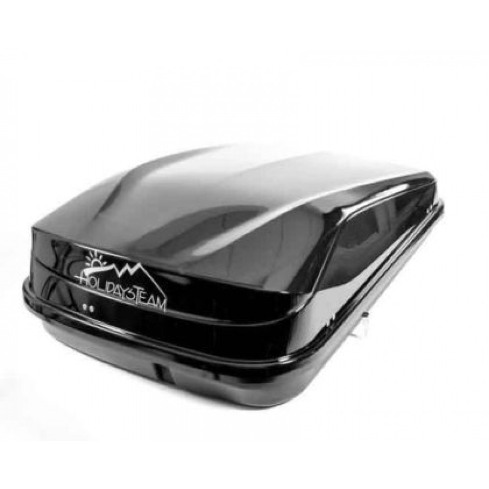 Автобокс Junior Easy 132x78x36cm с 85 mm крепежи, с ключ, 320 литра - черен гланц