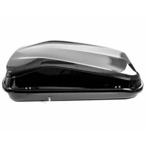 Автобокс Junior Easy 145x94x40cm с 85 mm крепежи, с ключ, 420 литра - черен гланц