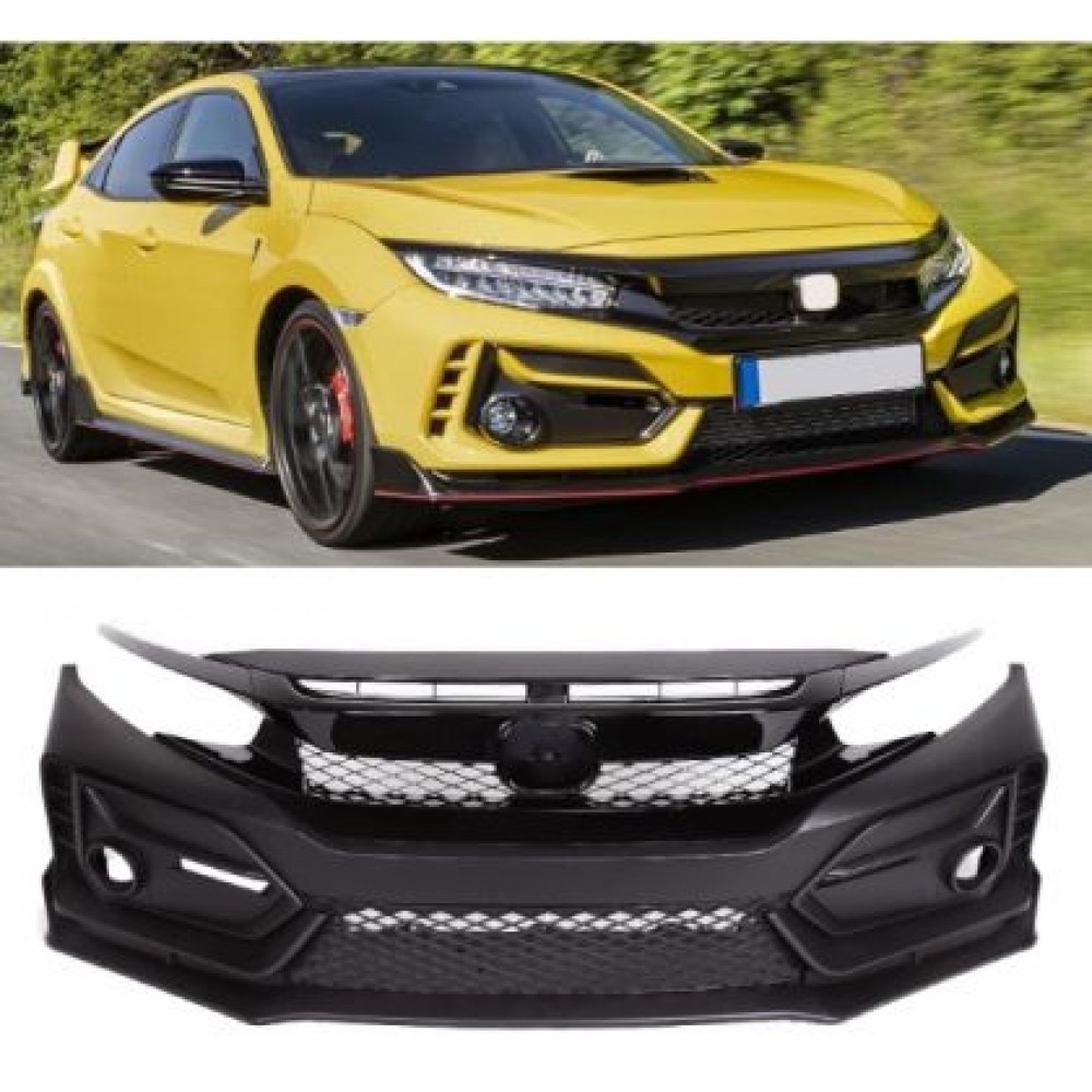 Предна броня за Honda Civic (2016-2021) sedan - Type-R дизайн
