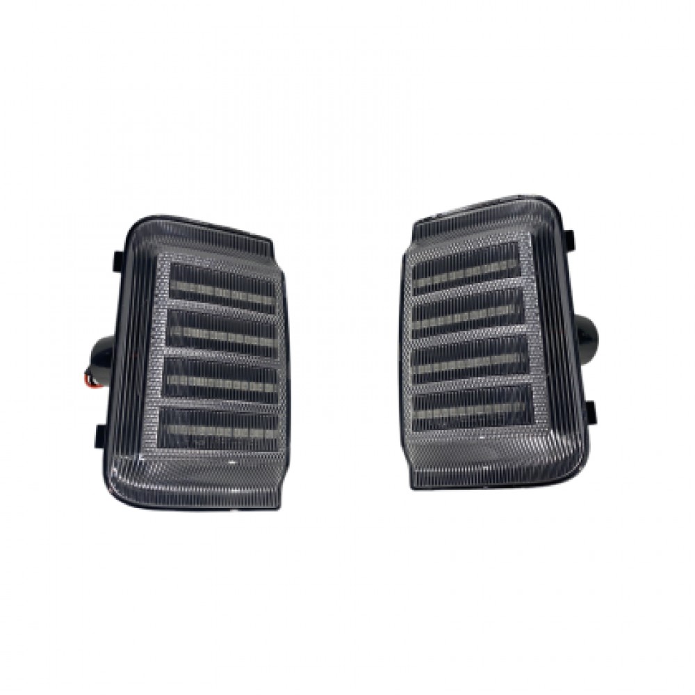 Диодни бягащи мигачи за огледала за  Fiat Ducato / Citroen Jumper / Promaster (2006-2019) - хром