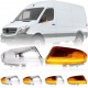 Диодни бягащи мигачи за огледала за  Mercedes Sprinter / VW Crafter (2006-2021) - хром