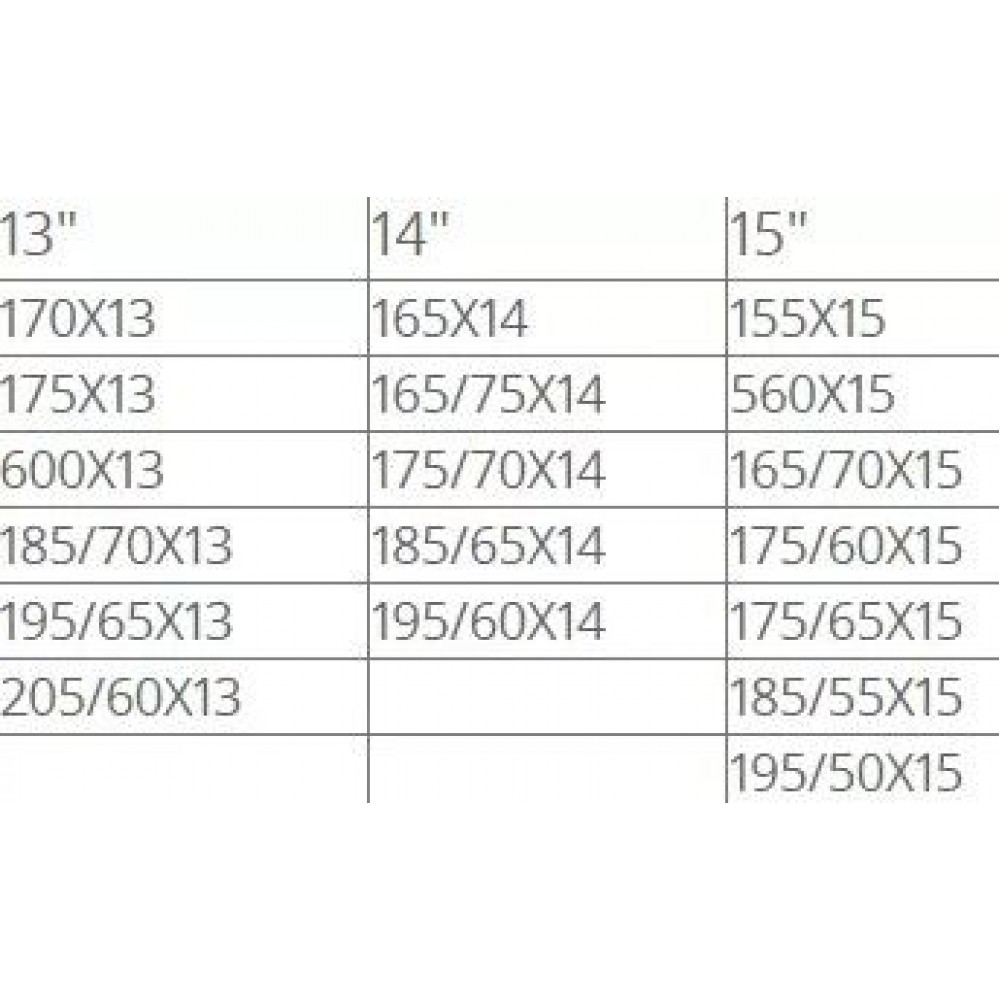 Метални вериги за сняг 12mm. кръстосана плетка - размер 60 за 13