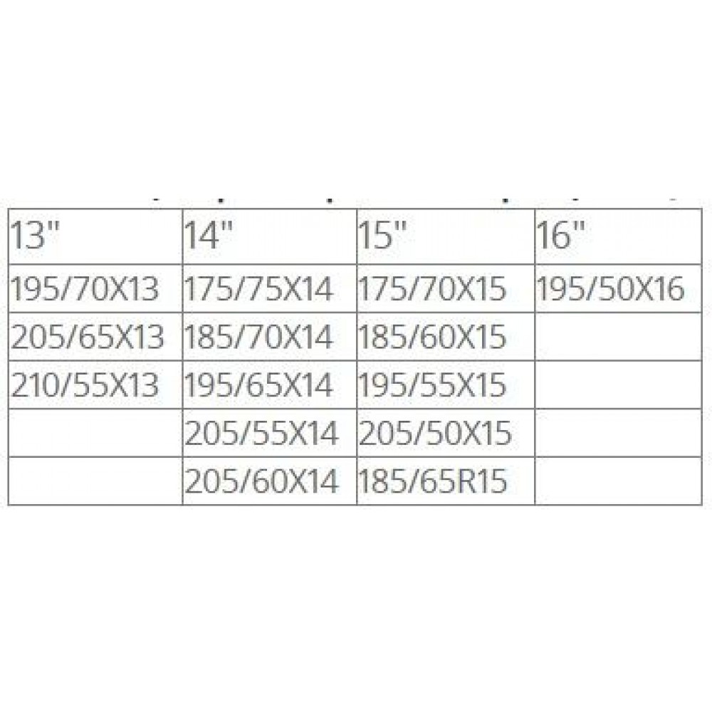 Метални вериги за сняг 12mm. кръстосана плетка - размер 70 за 13