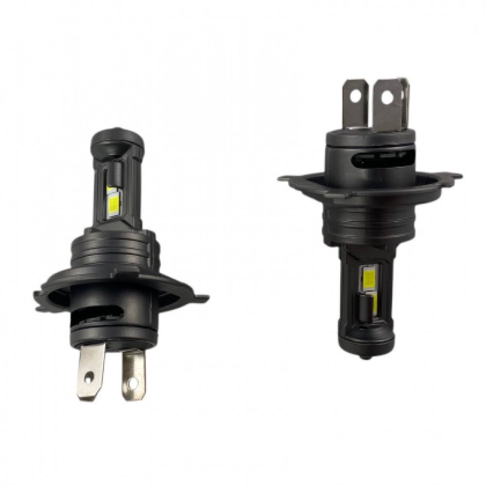 Лед крушки - Bi Led система Н4 за фарове Plug-N-Play за директен монтаж - 90 000 Лукса,  36W 6000K - 900% повече светлина