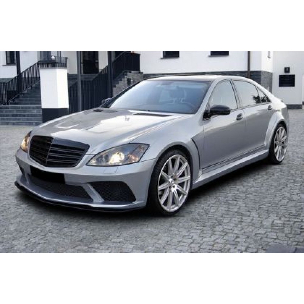 Решетка за Mercedes W221 S-Class (2009-2013) - AMG Дизайн черна