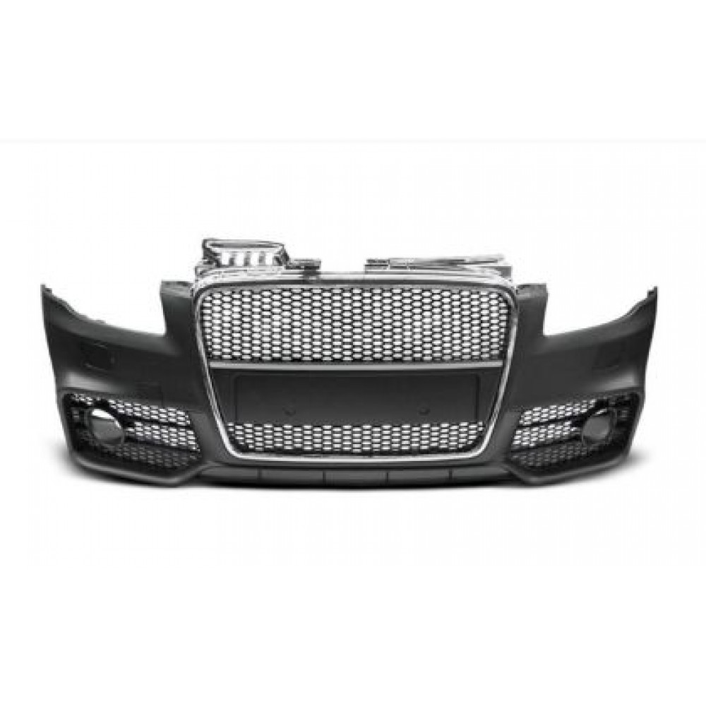 Предна броня за Audi A4 B7 8E (2004-2008) - S-Line Design с хром лайсна