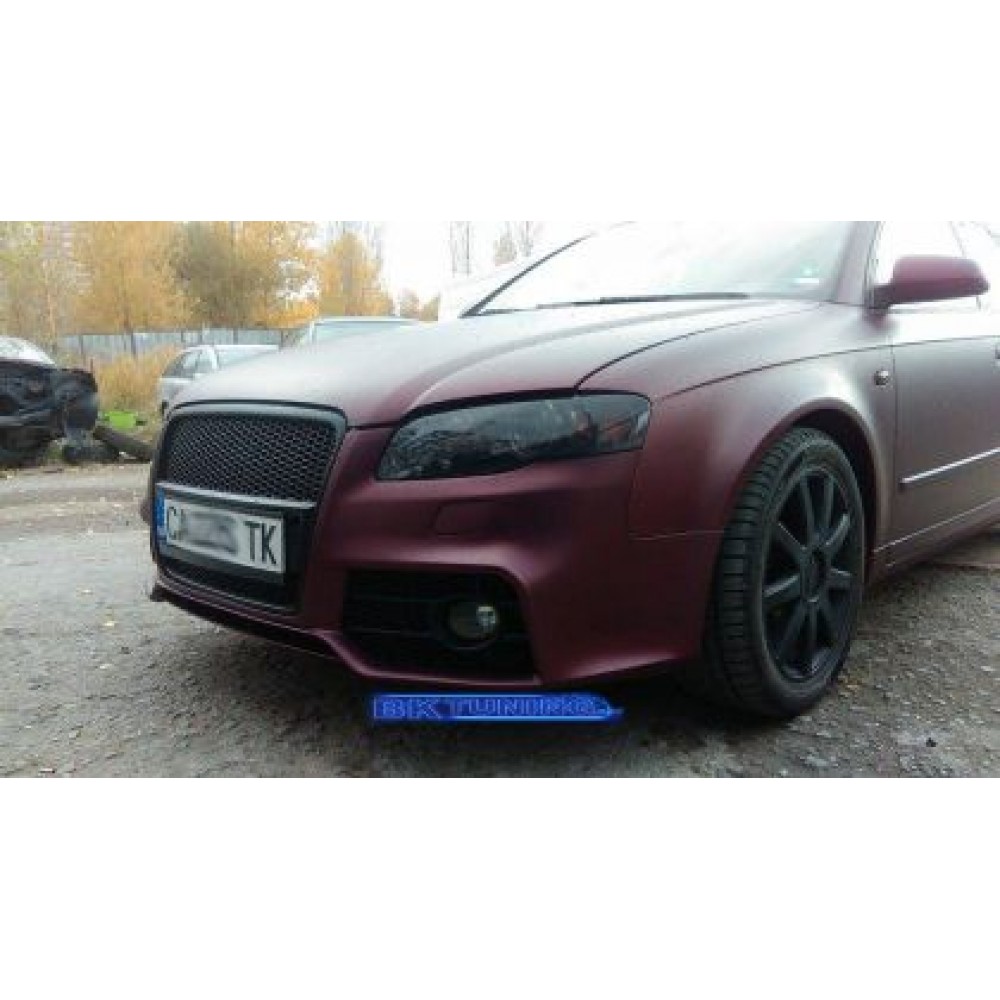 Предна броня за Audi A4 B7 8E (2004-2008) - S-Line Design с хром лайсна