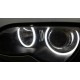 Ангелски Очи Лайтбар Дизайн за BMW E46 купе (2003+) - Бял цвят