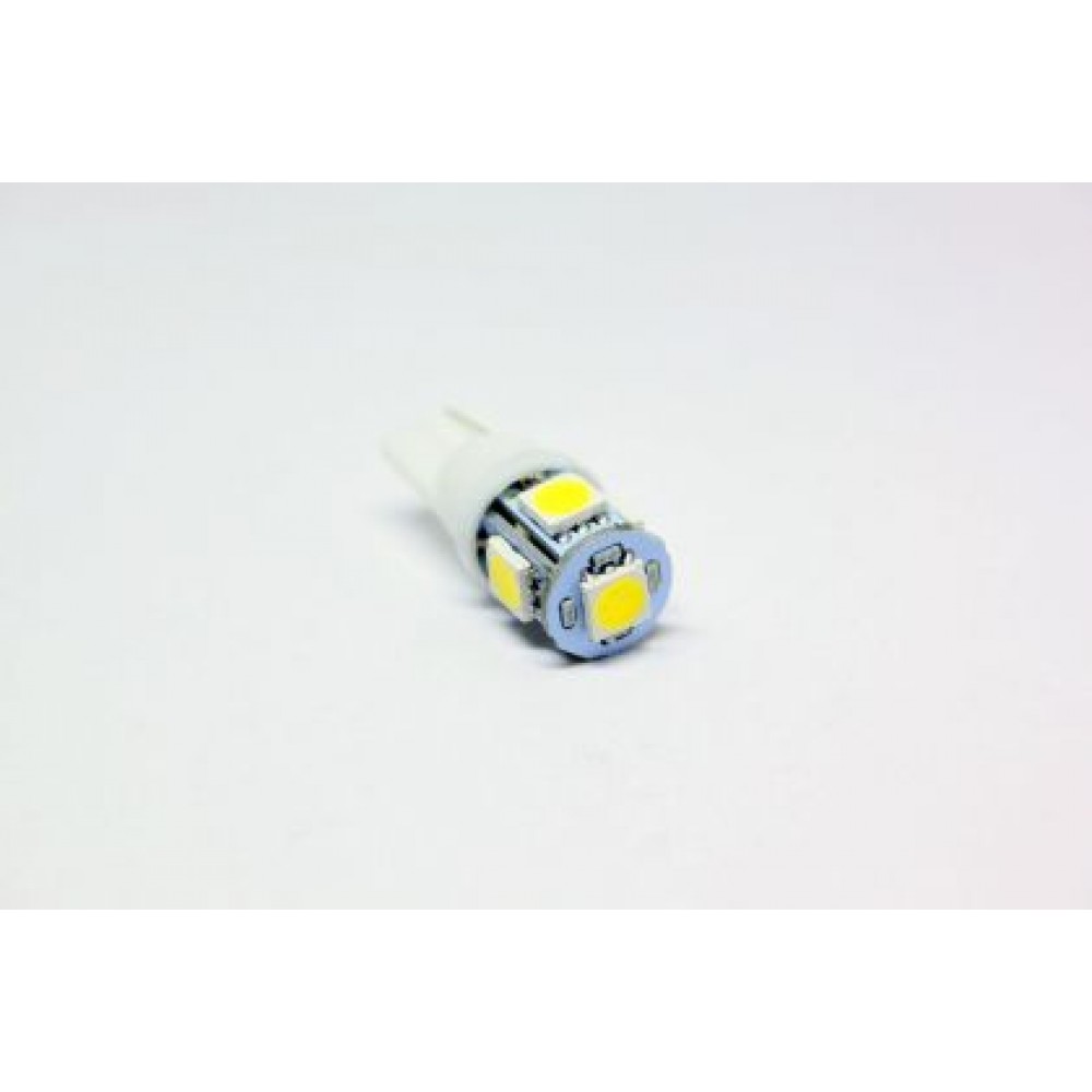 Лед крушки тип T10 с 5 SMD диода 6000K