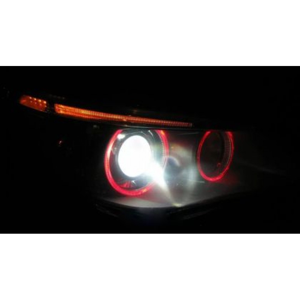 5W Лед крушки за ангелски очи за BMW E39 / E60 / E53 X5 / E65 / E87 / E63  - червен цвят