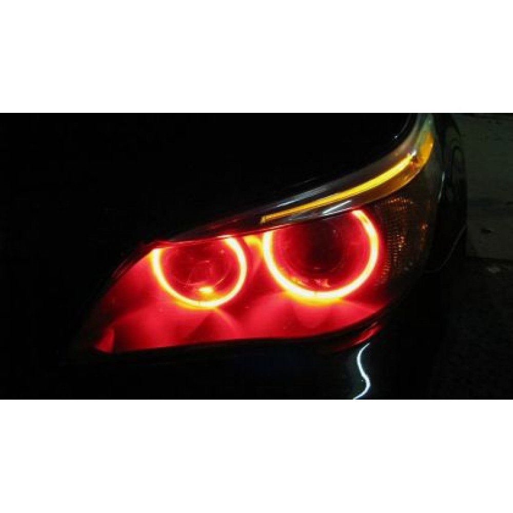 5W Лед крушки за ангелски очи за BMW E39 / E60 / E53 X5 / E65 / E87 / E63  - червен цвят