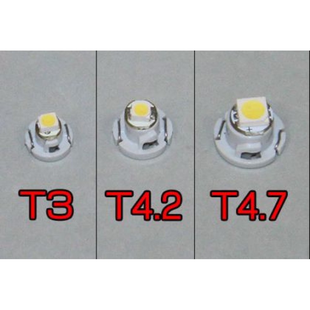 Лед крушки тип T4.2 2W червен