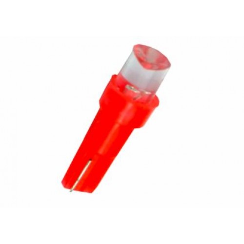 Лед крушки тип T5 12V/1,2W червен