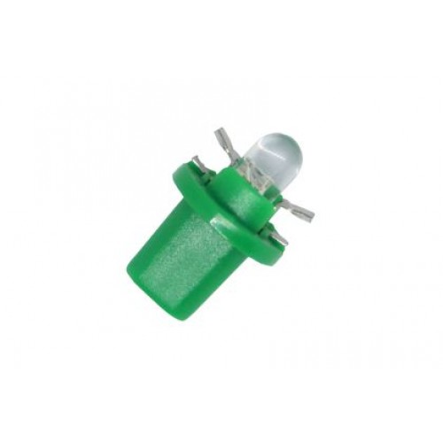 Лед крушки тип B8.5 12V/2W - зелен цвят