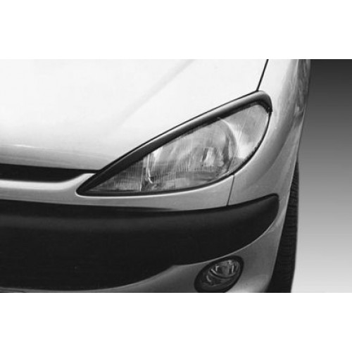 Вежди за фарове за Peugeot 206  - черни