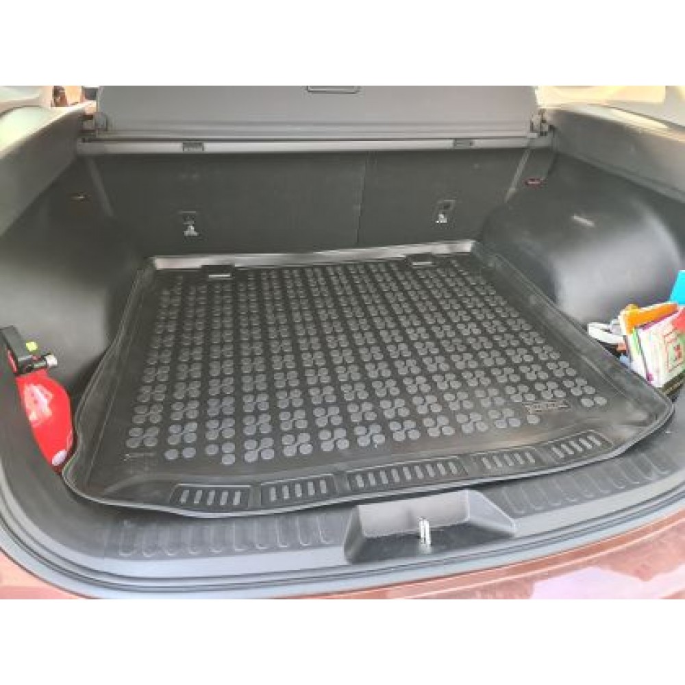 Гумена стелка за багажник за Honda CR-V (2018-2022) / HAVAL H6 (2021+) - 5 seats upper floor - Rezaw Plast