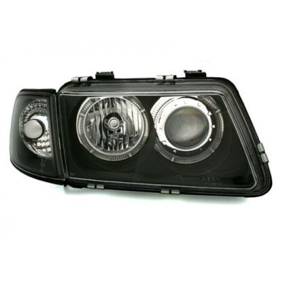 Кристални фарове  Angel Eyes AUDI A3 (1996-2000) - черни