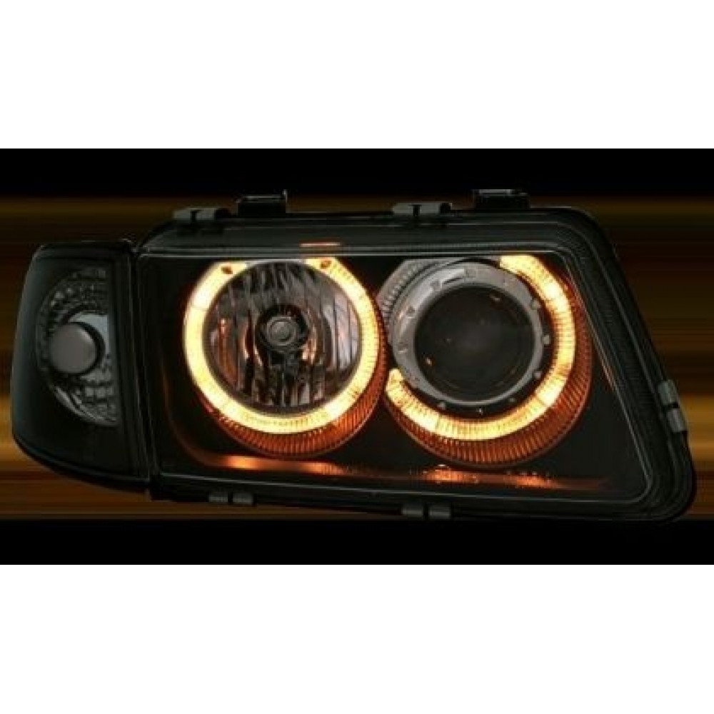 Кристални фарове  Angel Eyes AUDI A3 (1996-2000) - черни
