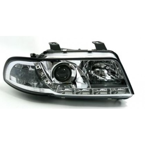 Кристални фарове за Audi A4 Dayline (95-98) - хром