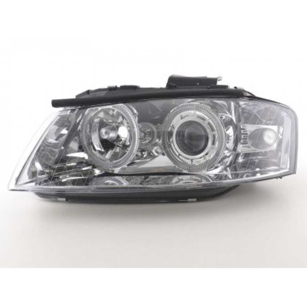 Кристални фарове  Angel Eyes AUDI A3 (2003-2008) - хром