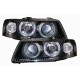 Кристални фарове  Angel Eyes AUDI A3 (2003-2008) - черни