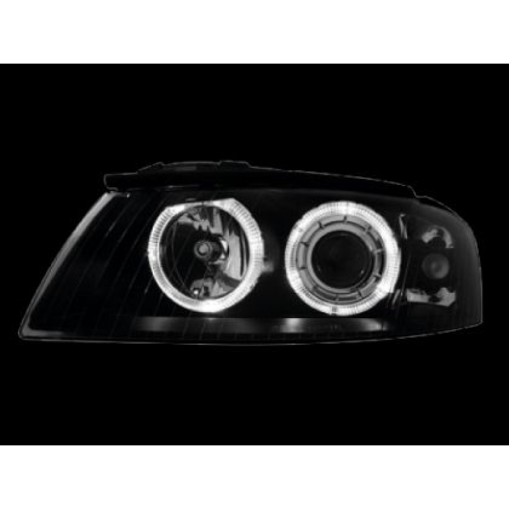 Кристални фарове  Angel Eyes AUDI A3 (2003-2008) - черни