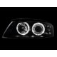 Кристални фарове  Angel Eyes AUDI A3 (2003-2008) - черни