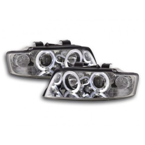 Кристални фарове  Angel Eyes AUDI A4 (2001-2004) - хром