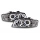 Кристални фарове  Angel Eyes AUDI A4 (2001-2004) - хром