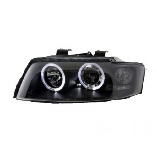 Кристални фарове  Angel Eyes AUDI A4 (2001-2004) - черни