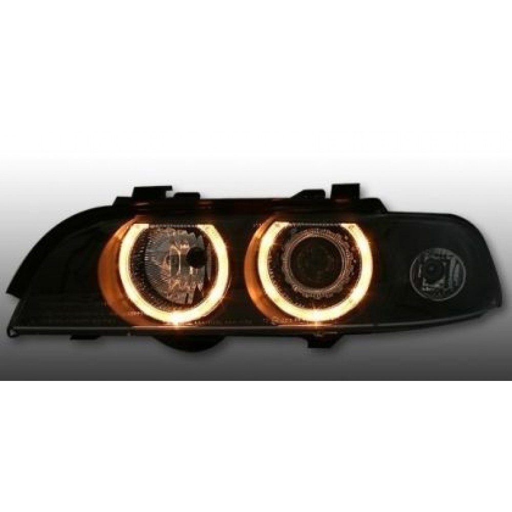 Кристални фарове  Angel Eyes BMW E39  (1995-2000) - черни
