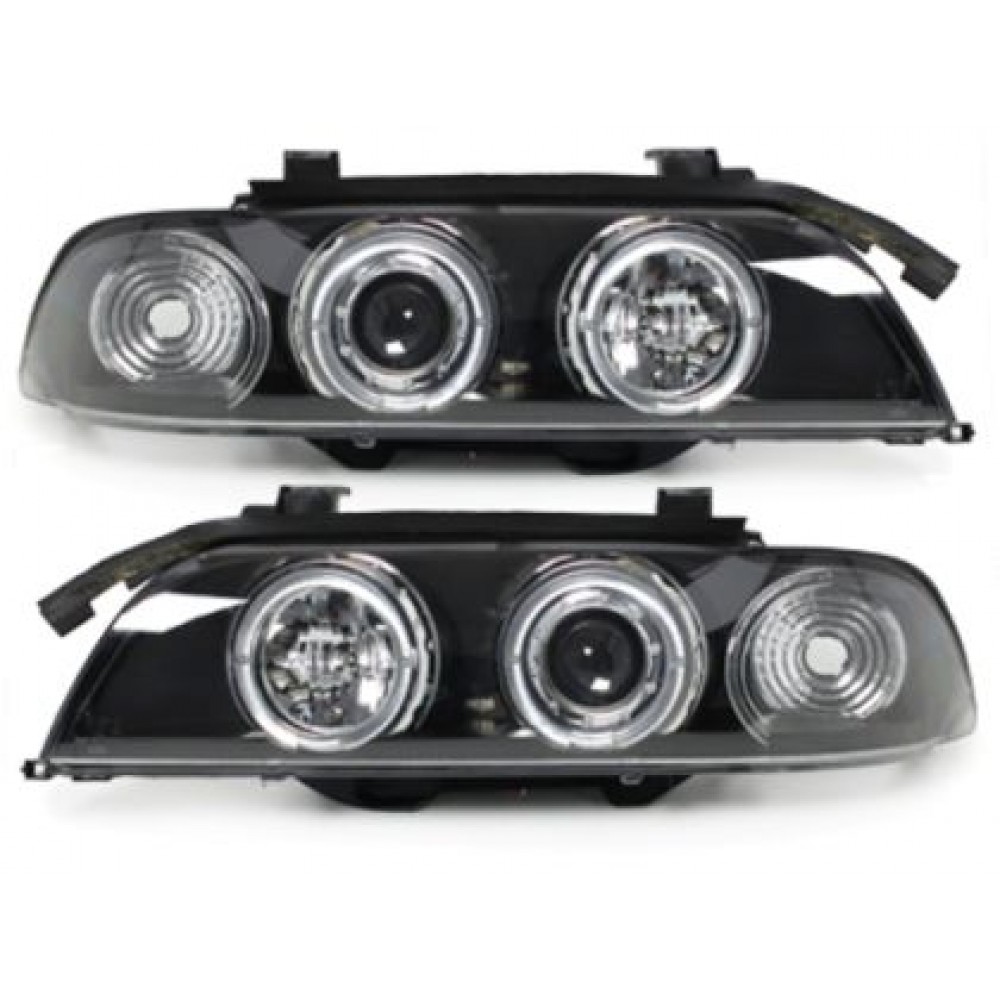 Кристални фарове  Angel Eyes BMW E39  (1995-2003) - черни