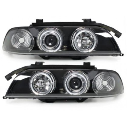 Кристални фарове  Angel Eyes BMW E39  (1995-2003) - черни