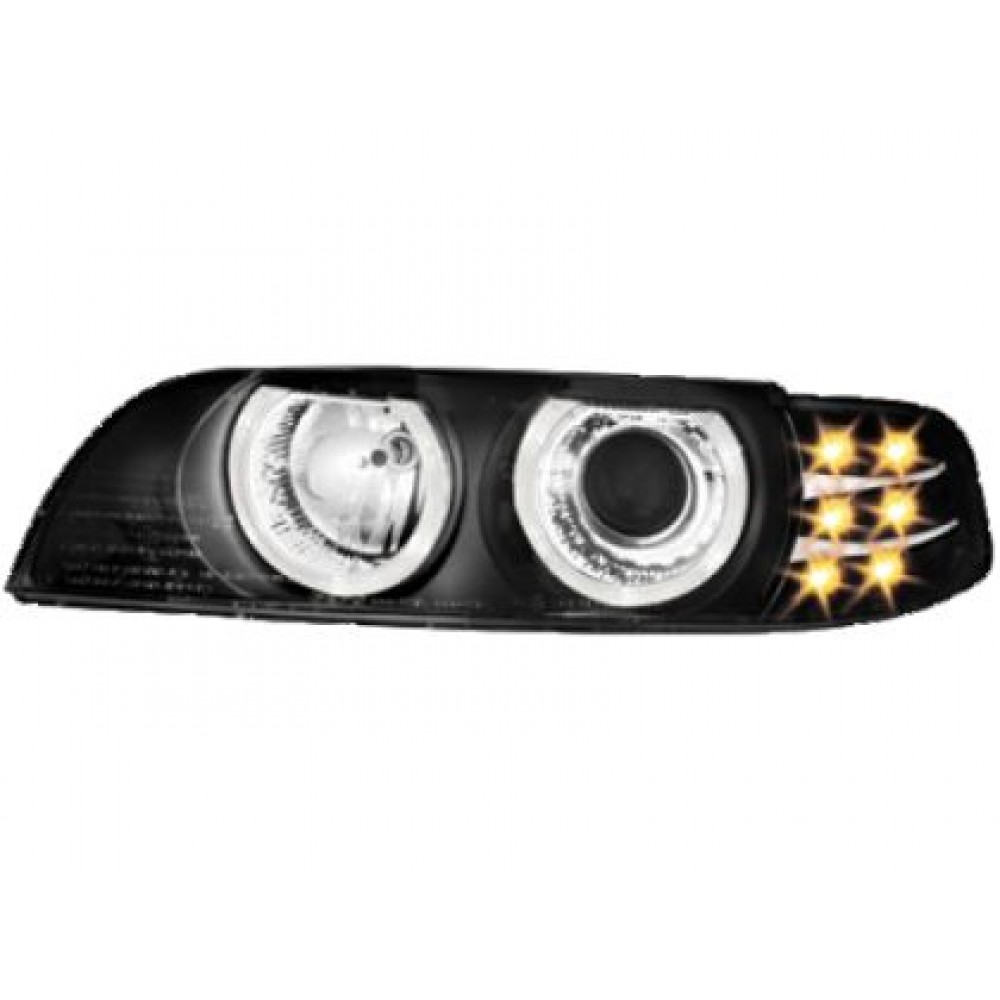 Кристални фарове  Angel Eyes BMW E39  (95-00) - черни
