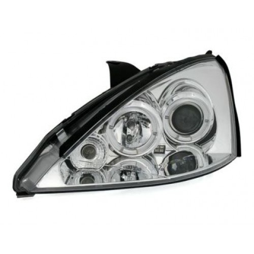 Кристални фарове FORD FOCUS (2001-2004) - хром 