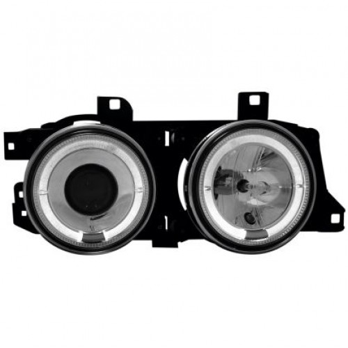 Кристални фарове  Angel Eyes BMW E32 / E34  (89-95) - хром