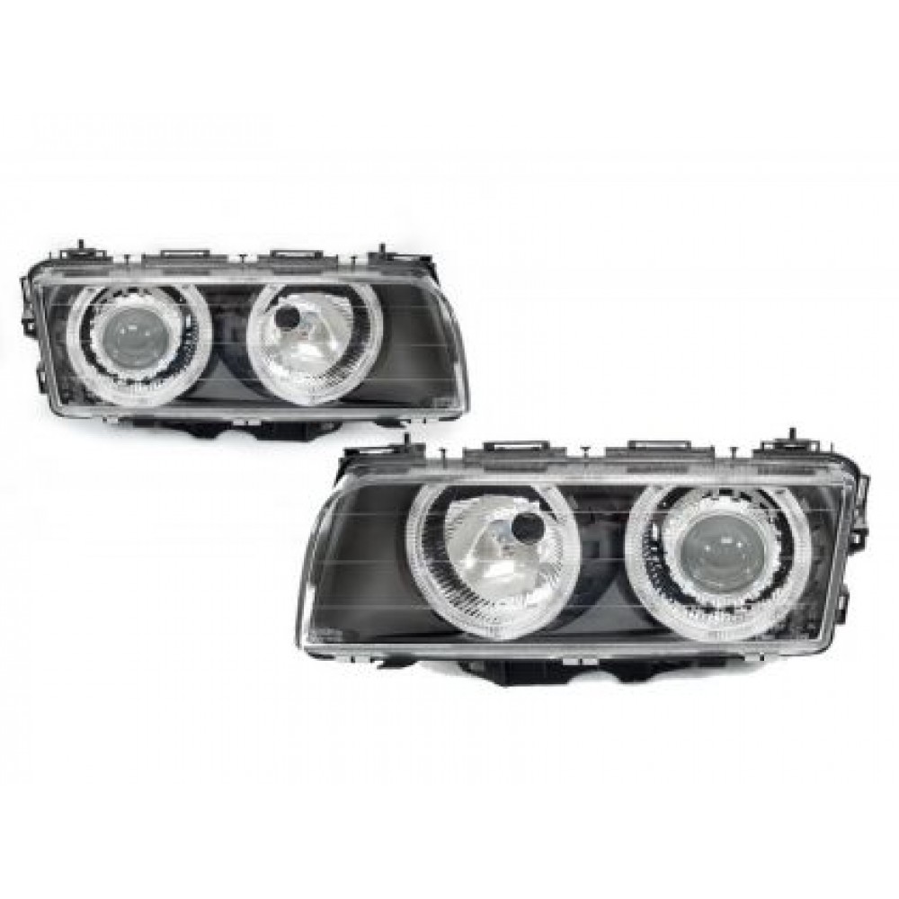 Тунинг фарове  Angel Eyes BMW E38 (1994-1998) - черни