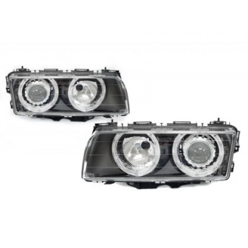 Тунинг фарове  Angel Eyes BMW E38 (1994-1998) - черни