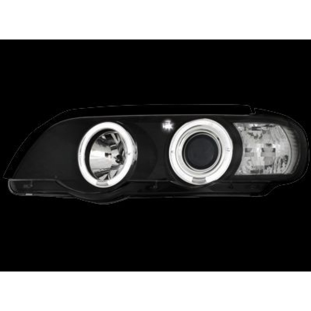 Кристални фарове  Angel Eyes BMW X5  (99-03) - черни