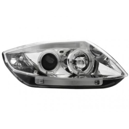 Кристални фарове  Angel Eyes BMW Z4  (03-09) - CCFL хром